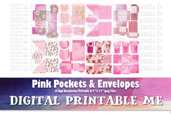 Download Pink Pockets Envelopes, Vintage Ephemera - Vintage Collection