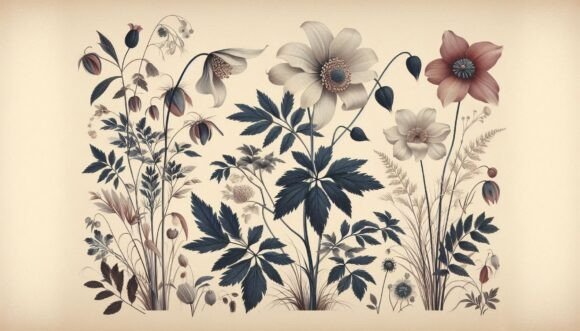 Download Vintage Botanical Print of Rare Spring G - Vintage Collection