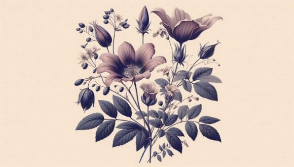 Download Vintage Botanical Print of Rare Summer G - Vintage Collection