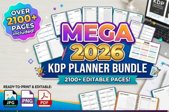 Download 🌟Mega 2026 Kdp Planner Bundle - Premium Bundle