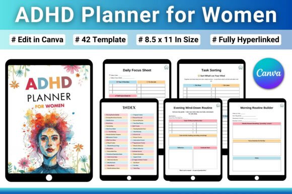 Download ADHD Planner for Women - Premium Resources