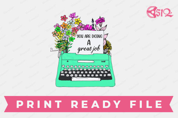 Download Vintage Flower Sublimation/Typewriter - Vintage Collection