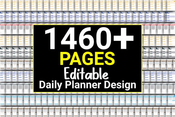 Download 1460 Fully Editable Daily Planner Design - Planner design Collection