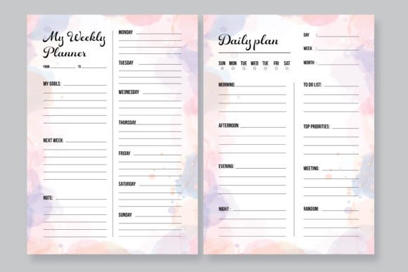 Download Weekly Planner Design Layout 2024 - Planner design Collection